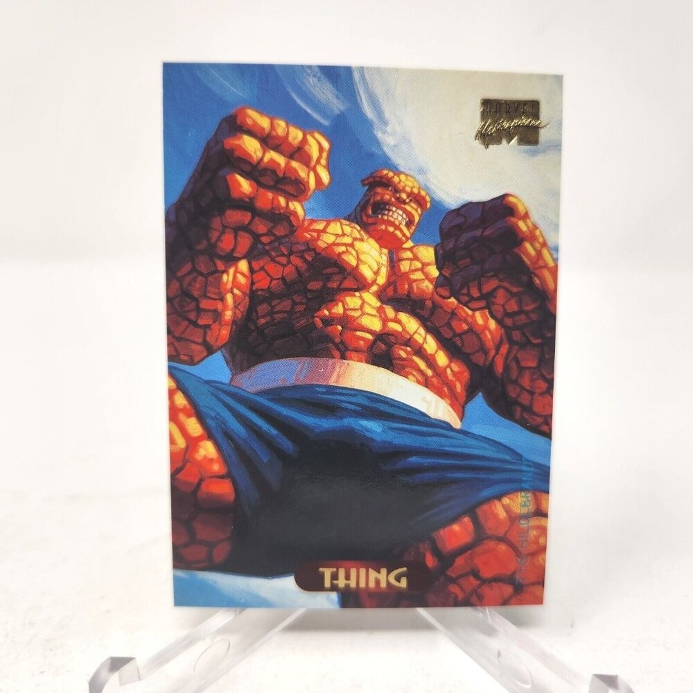 1994 Marvel Masterpieces THING #123 Trading Card,Hildebrandt Brothers Fleer (a9)